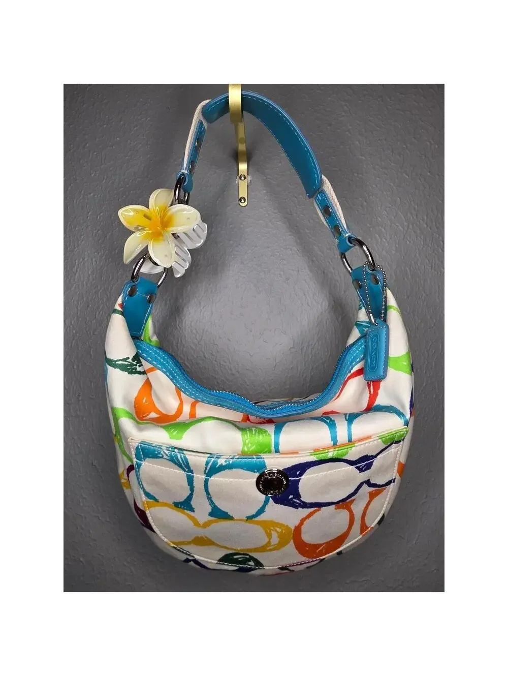 🍒 Coach Multicoloured Signature Scribble hobo bag🍒